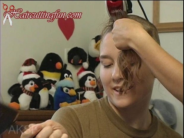 Hannah's Buzzcut and Razor Shave - VOD Digital Video on Demand