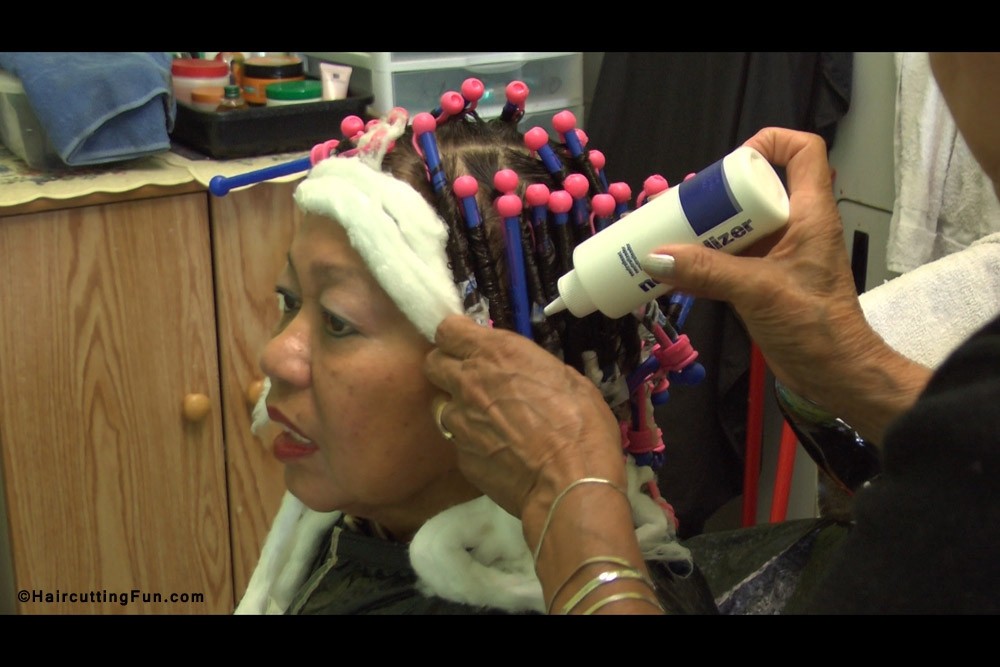Hair Perming With Pen Stick Perm Rods At Carmen S Salo