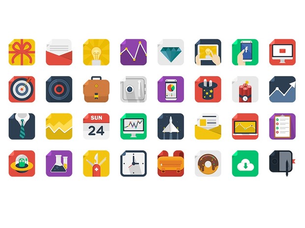 170 Modern Square Icons