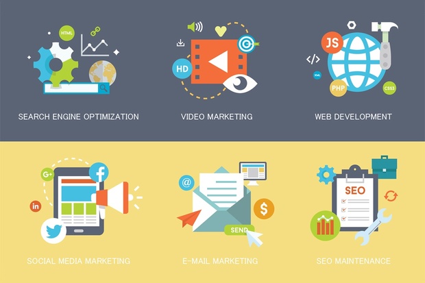 24 Flat SEO & Internet Marketing Concepts
