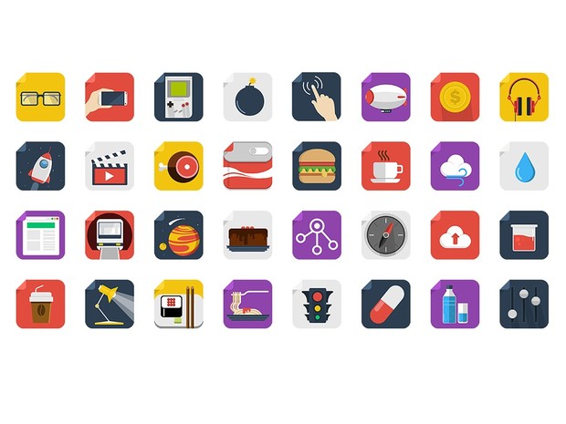 170 Modern Square Icons