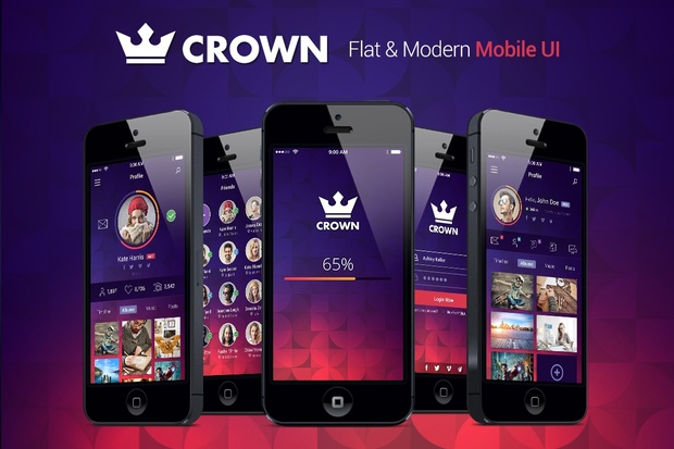 Crown Mobile UI Kit