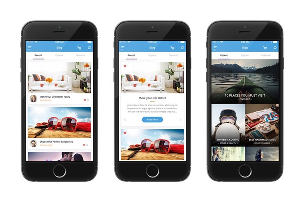 Clean Mobile UI Kit - Shopper