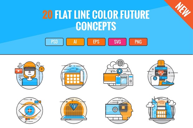 Here comes the future in 20 icons!