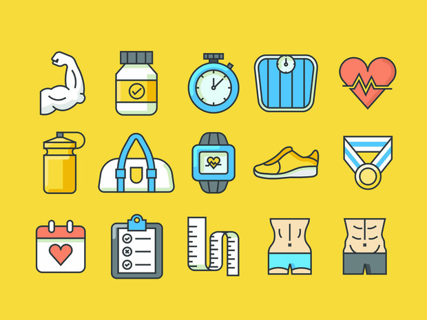 68 Fresh Fitness Icons