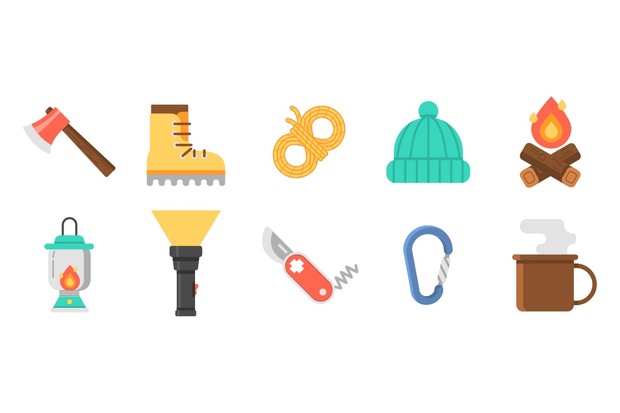101 Flat Travel Icons