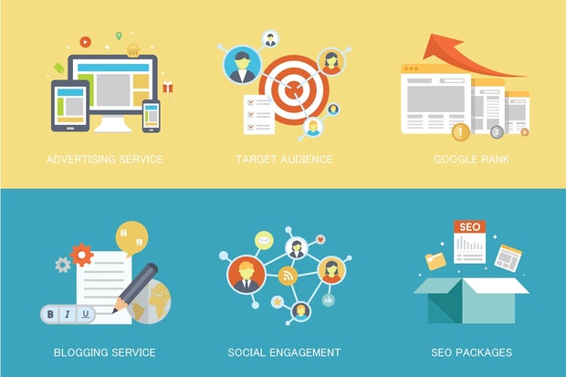 24 Flat SEO & Internet Marketing Concepts