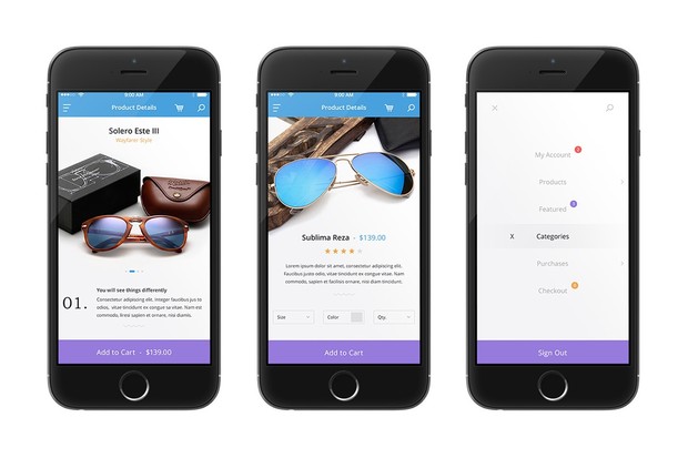 Clean Mobile UI Kit - Shopper