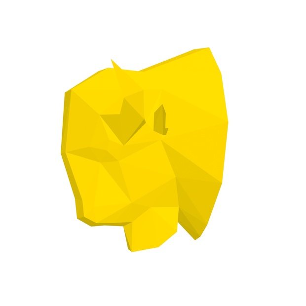 Papercraft Head Bison American_file PDF
