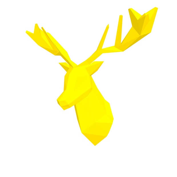 Papercraft Head deer_file PDF