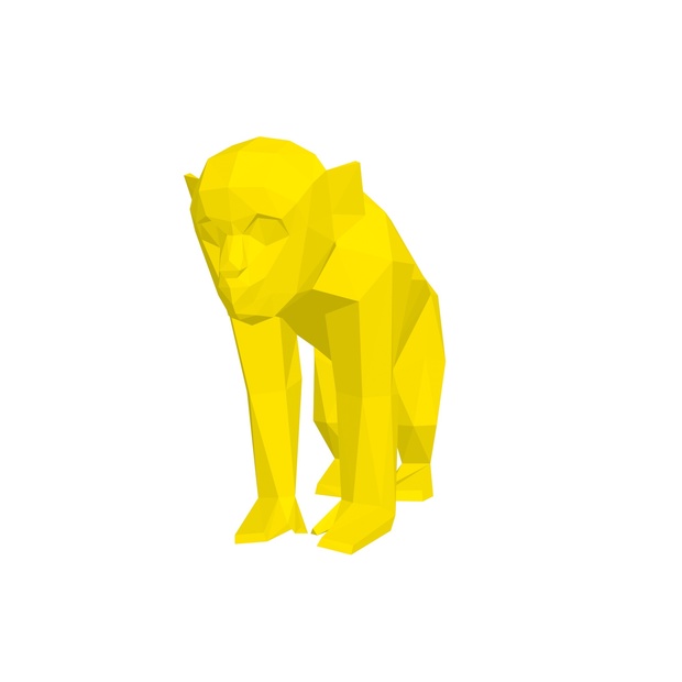 Papercraft barbary ape (Y) _file PDF