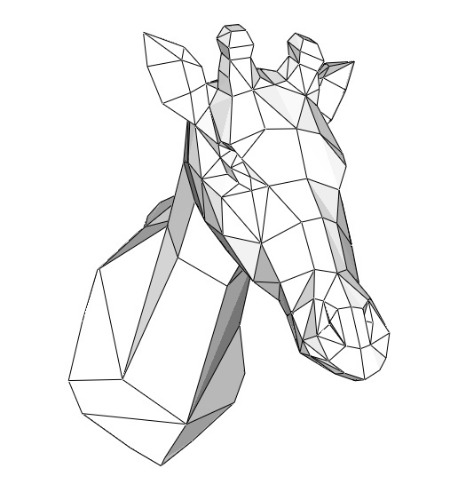 Papercraft Head giraffe V2_file PDF