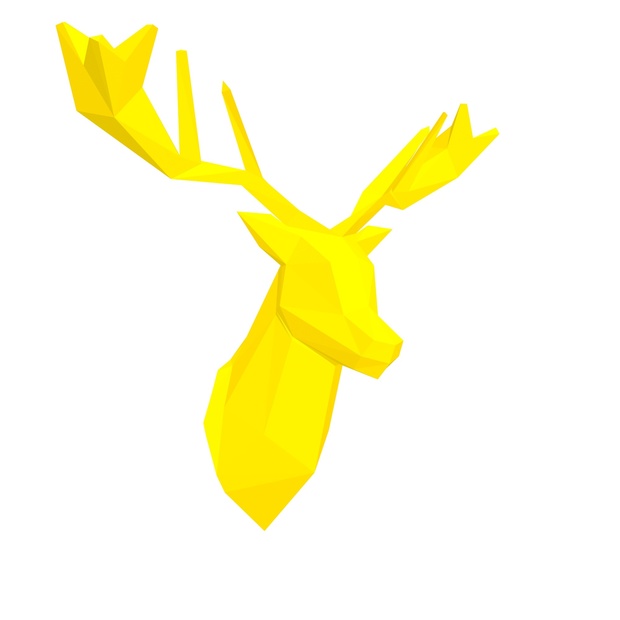 Papercraft Head deer_file PDF