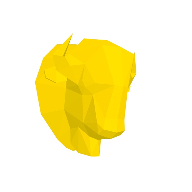 Papercraft Head Bison American_file PDF