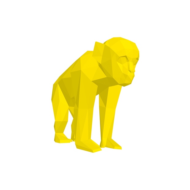 Papercraft barbary ape (Y) _file PDF