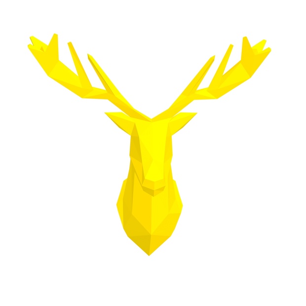 Papercraft Head deer_file PDF