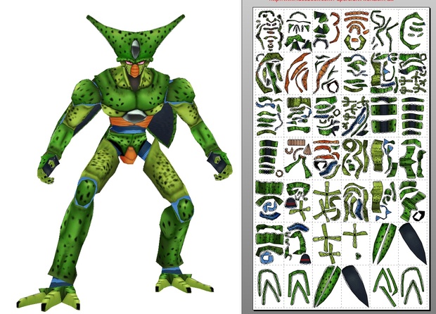 Papercraft Realistic Cell Form 1