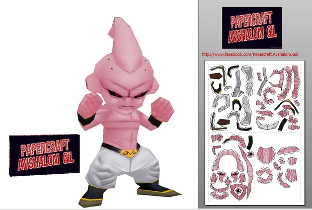 Papercraft chibi Kid BUU