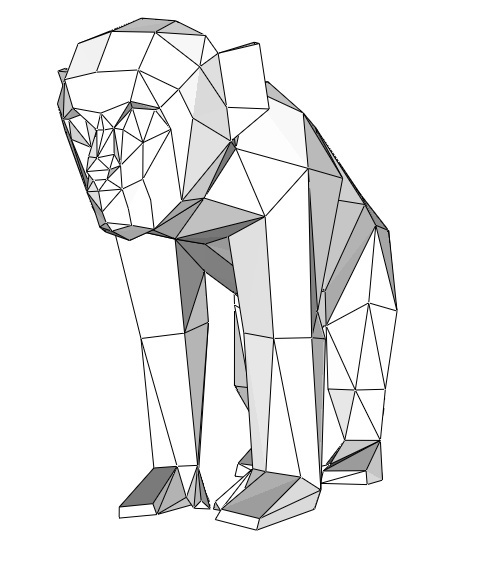 Papercraft barbary ape (Y) _file PDF