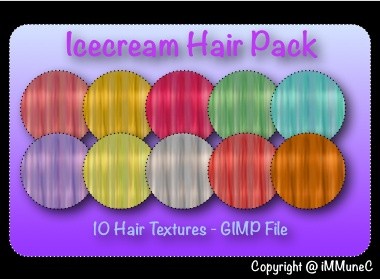 10 Icecream Hair Textures