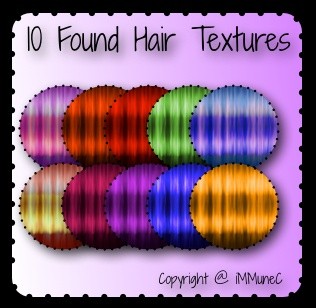 10 Found Hair Textures