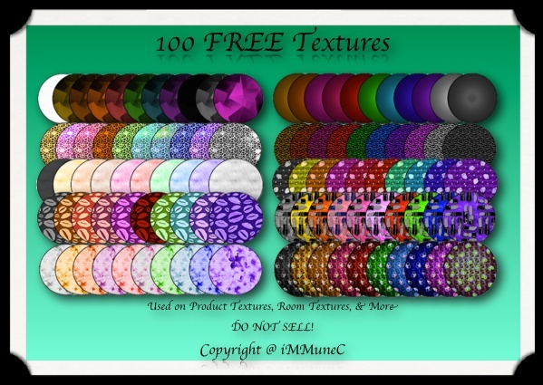 100 FREE Textures by iMMuneC @ IMVU