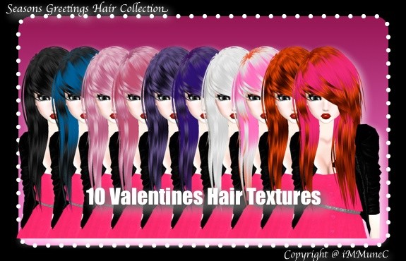 10 Valentine's Hair Textures (SG)