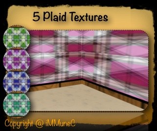 5 Plaid Room Textures