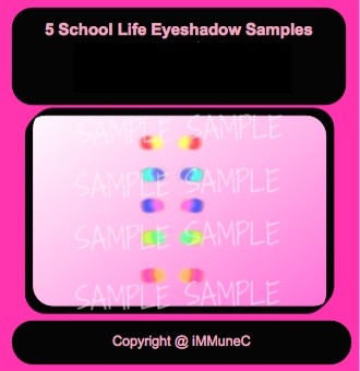 5 School Life Eyeshadows Instant Makeup