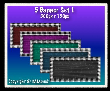 5 Banners (Set 1)