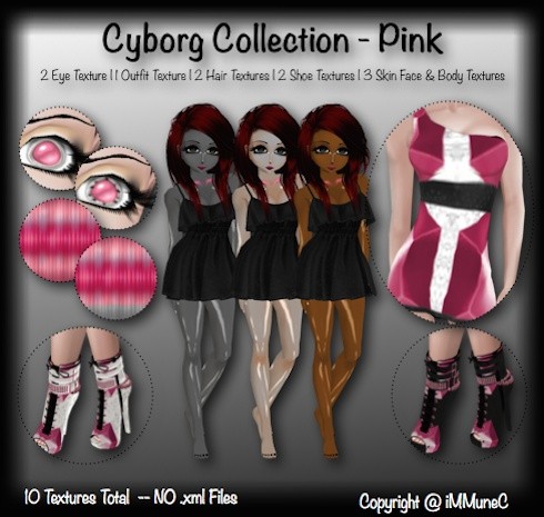10 Pink Cyborg Product Textures