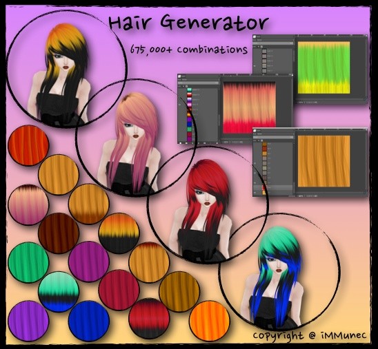 675,000 Piece Hair Generator