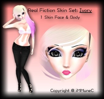 1 Ivory Real Fiction Skin Texture