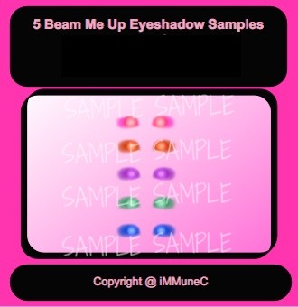 5 Beam Me Up Eyeshadows Instant Makeup