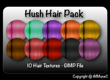 10 Hush Hair Textures With Resell Rights