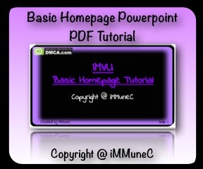 IMVU Basic Homepage Tutorial