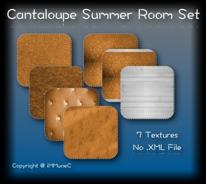 7 Cantaloupe Summer Room Textures With Resell Rights