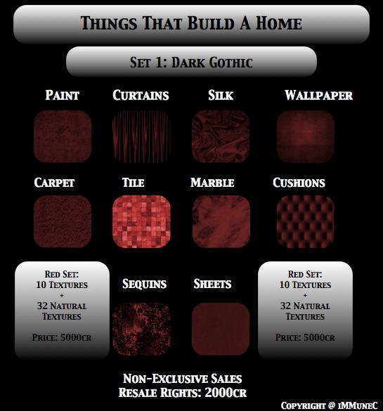 42 Dark Gothic Red Room Textures With Resell Rights