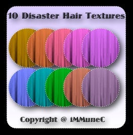 10 Disaster Hair Textures With Resell Rights