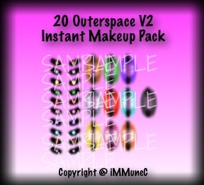 20 Outerspace V2 Instant Makeup With Resell Rights