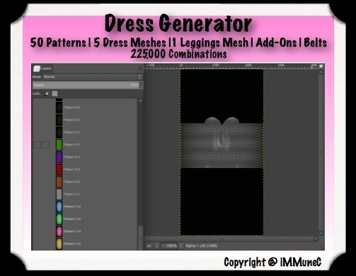 225,000 Piece Dress Generator With Resell Rights