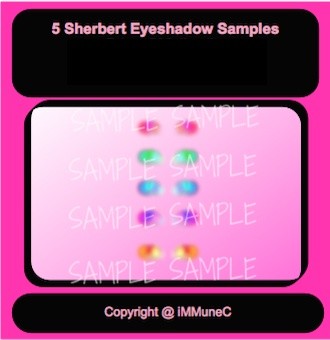 5 Sherbert Eyeshadows Instant Makeup With Resell Rights