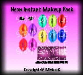Neon Instant Makeup Pack With Resell Rights