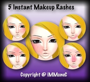5 Rashes Instant Makeup