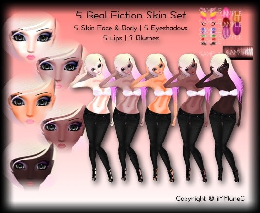 5 Real Fiction Set Skin Textures
