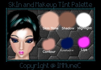 Skin and Makeup Tint Palette created by iMMuneC @ IMVU