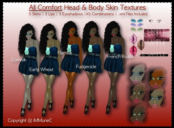 5 All Comfort Skin Textures
