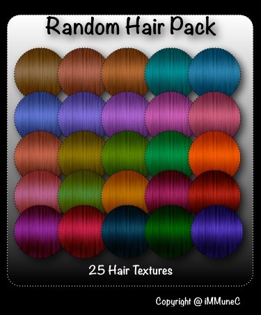 25 Random Hair Textures
