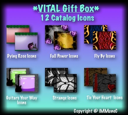 12 Catalog Icons Gift Box With Resell Rights