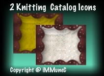 2 Knitting Catalog Icons